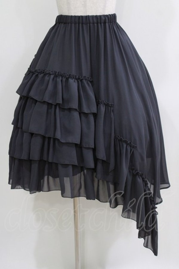 画像1: Sheglit / アシンメトリーフリルスカート M グレー H-26-03-22-005-EL-PA-KB-ZH (1)