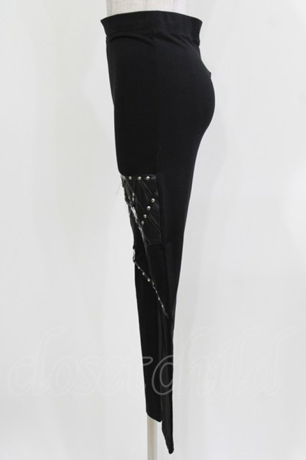 画像2: Restyle / PENTAGRAM HARNESS LEGGINGS M ブラック H-26-03-22-044-GO-PA-KB-ZH (2)