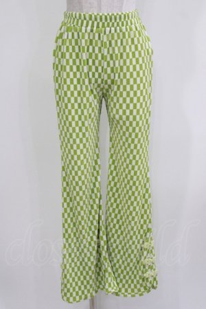 画像: Candy Stripper / EASY FLARE CHINA PANTS  ライトグリーン H-26-03-22-046-PU-PA-KB-ZH