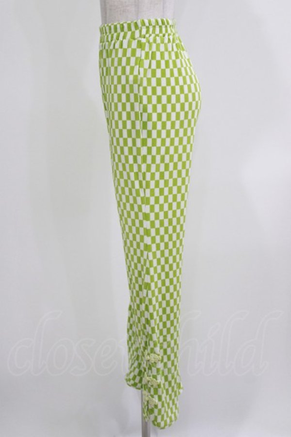 画像2: Candy Stripper / EASY FLARE CHINA PANTS  ライトグリーン H-26-03-22-046-PU-PA-KB-ZH (2)