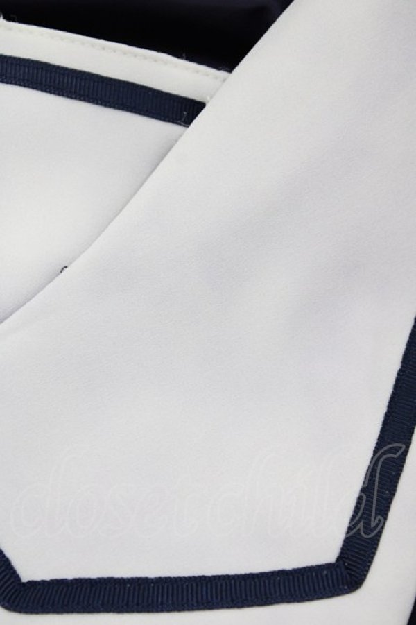 画像4: Amavel / クラシカルセーラーSetUp風ワンピース(ミドル丈) Free ネイビー H-26-03-22-1028-CA-OP-NS-ZH (4)