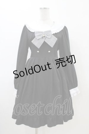 画像: Amavel / ガーリーフリルセーラーロングスリーブワンピース Free ブラック H-26-03-22-1029-CA-OP-NS-ZH