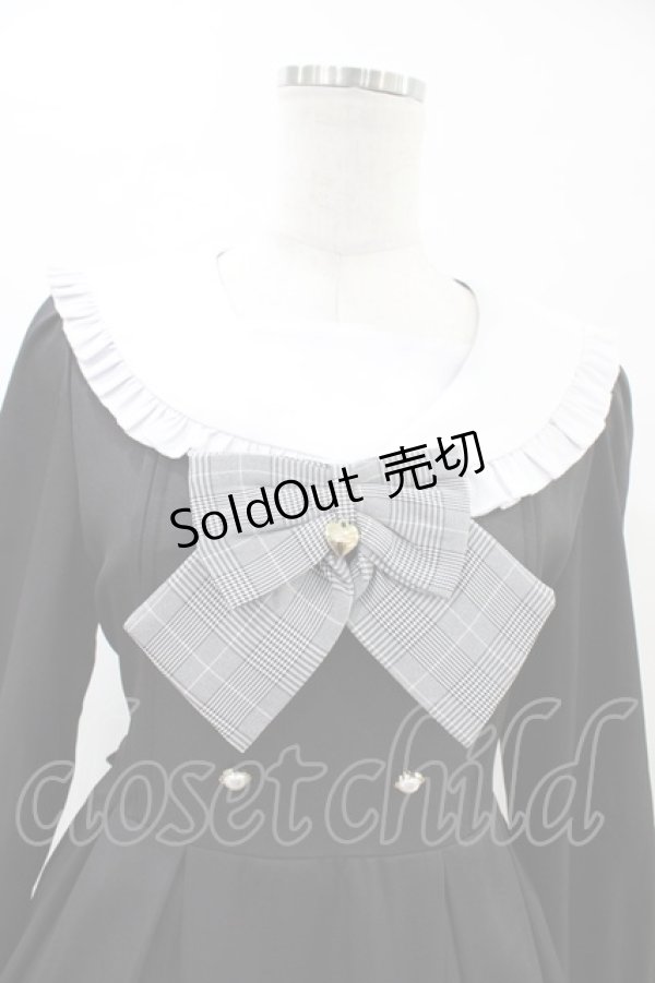 画像3: Amavel / ガーリーフリルセーラーロングスリーブワンピース Free ブラック H-26-03-22-1029-CA-OP-NS-ZH (3)