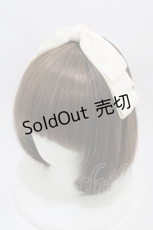 画像: m petit by misako / AM*NIリボンカチューシャ  オフ H-26-03-22-1004-LO-AC-NS-ZH