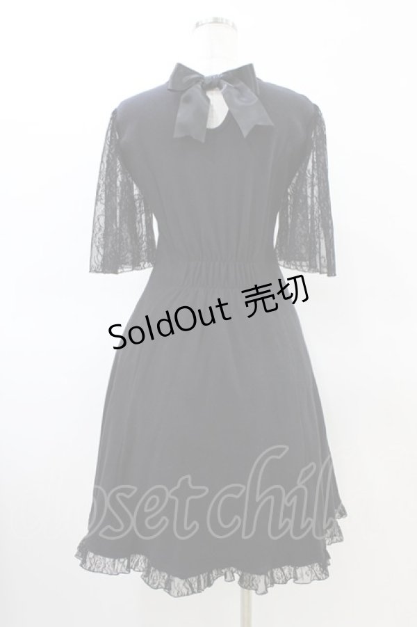 画像2: ALICE and the PIRATES / レース切替カットワンピース Free ブラック H-26-03-22-1032-PA-OP-NS-ZH (2)