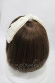 画像2: m petit by misako / AM*NIリボンカチューシャ  オフ H-26-03-22-1004-LO-AC-NS-ZH (2)