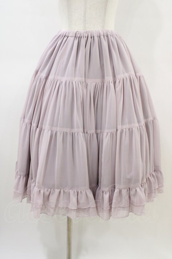 画像1: Victorian maiden / フリルシフォンアンダースカート Free ラベンダー H-26-03-22-1036-CL-SK-NS-ZH (1)