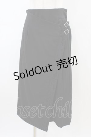 画像: axes femme / サイドプリーツナロースカート M ブラック H-26-03-22-1038-AX-SK-NS-ZH