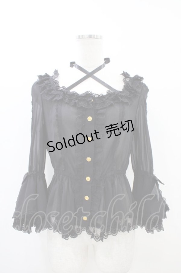 画像1: Angelic Pretty / Romantic Brightブラウス Free ブラック H-26-03-22-1041-AP-BL-NS-ZH (1)