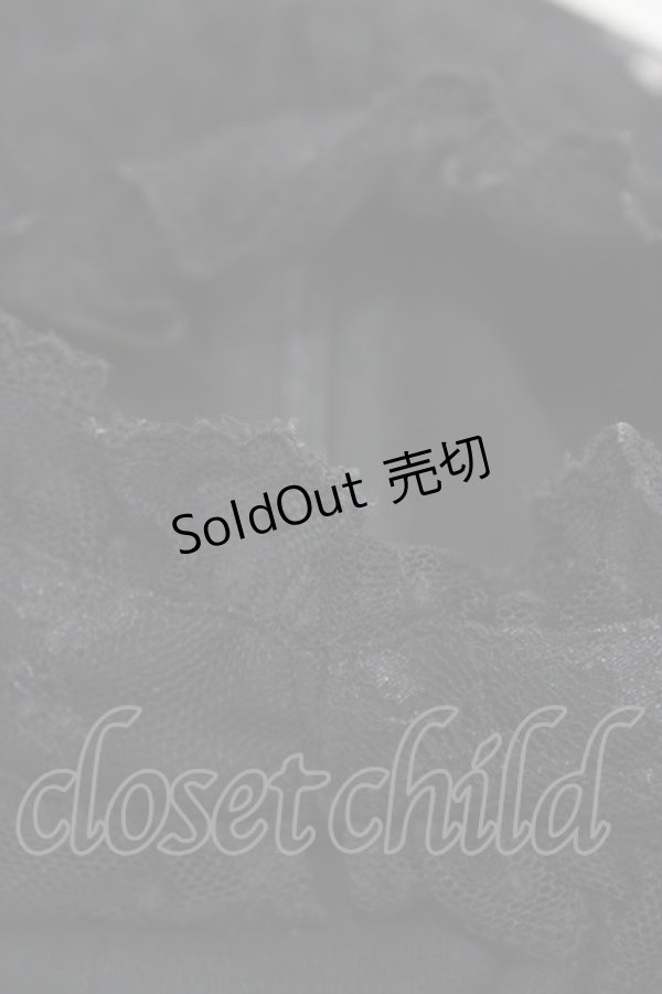 画像4: Angelic Pretty / Lacyチュールカットソー Free ブラック H-26-03-22-1042-AP-TO-NS-ZH (4)