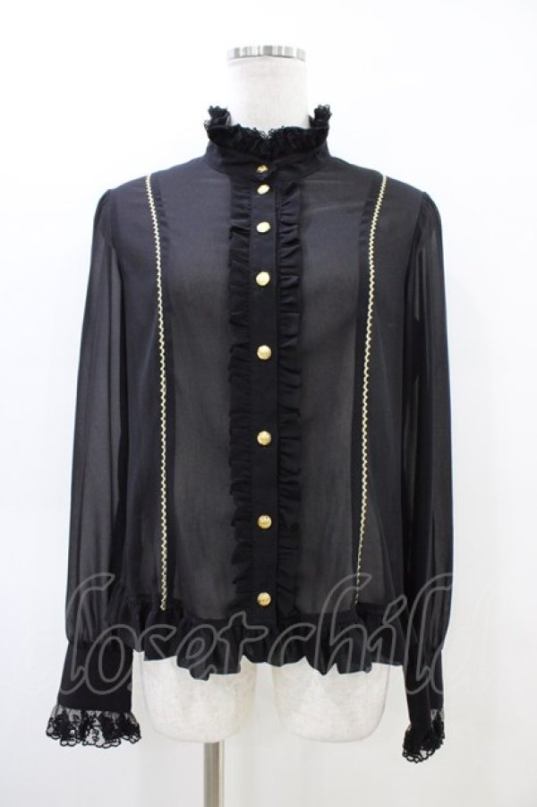 画像1: Angelic Pretty / Holiday Collectionブラウス Free ブラック H-26-03-22-1045-AP-BL-NS-ZH (1)