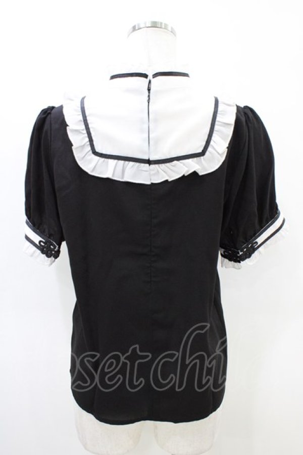 画像2: Amavel /  好パンダチャイナブラウス Free ブラック H-26-03-22-1046-CA-BL-NS-ZH (2)