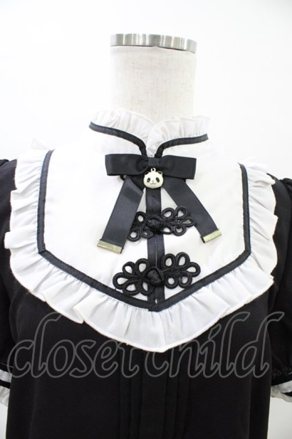 画像3: Amavel /  好パンダチャイナブラウス Free ブラック H-26-03-22-1046-CA-BL-NS-ZH (3)