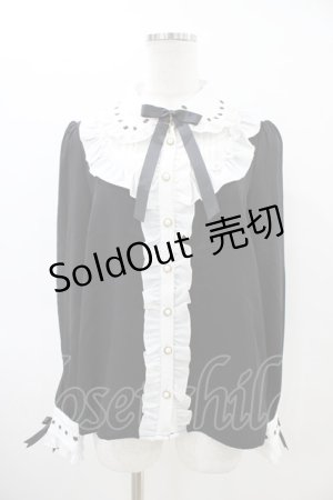 画像: Amavel / Dark Chember Maidブラウス Free ブラック H-26-03-22-1047-CA-BL-NS-ZH