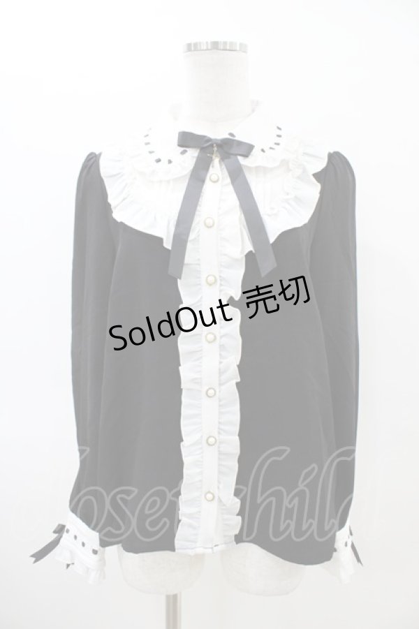 画像1: Amavel / Dark Chember Maidブラウス Free ブラック H-26-03-22-1047-CA-BL-NS-ZH (1)