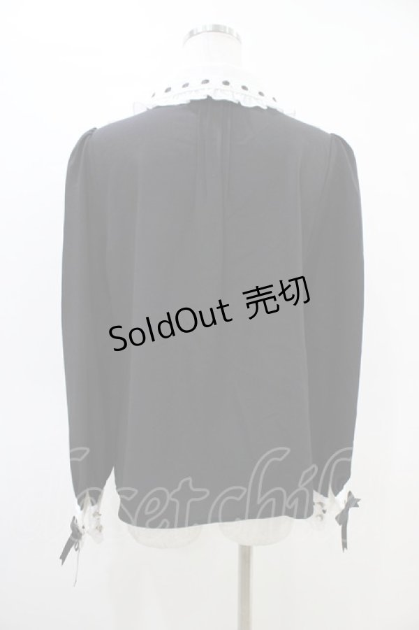 画像2: Amavel / Dark Chember Maidブラウス Free ブラック H-26-03-22-1047-CA-BL-NS-ZH (2)