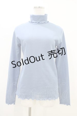 画像: COUPE LE COEUR / トリコットタートルネックプルオーバー Free BLUE H-26-03-22-1051-GO-TO-NS-ZH