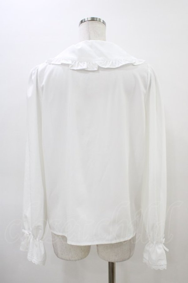 画像2: m petit by misako / AM マルエリフリルブラウス M ホワイト H-26-03-22-1055-LO-BL-NS-ZH (2)