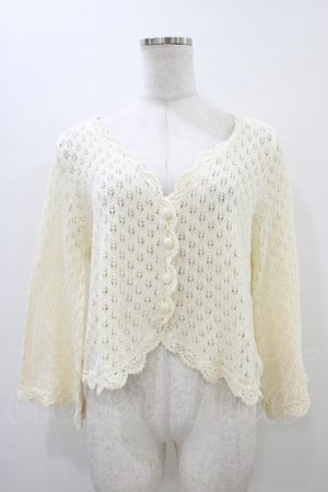 画像: an another angelus / クロシェ編みカーディガン Free OFFWHITE H-26-03-22-1056-CA-TO-NS-ZH
