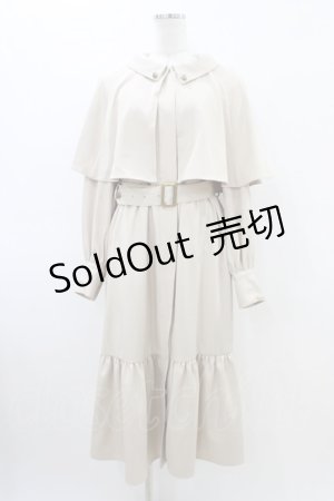 画像: axes femme / ケープ付インバネス風コート Free 生成り H-26-03-22-1057-AX-CO-NS-ZH