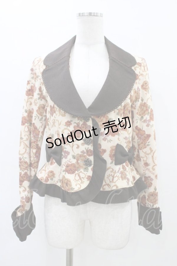 画像1: metamorphose / ゴブラン風くまちゃんジャケット Free 生成り H-26-03-22-1058-ME-JA-NS-ZH (1)