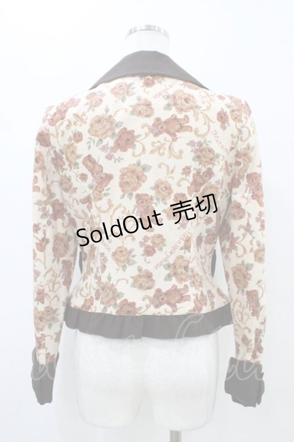 画像2: metamorphose / ゴブラン風くまちゃんジャケット Free 生成り H-26-03-22-1058-ME-JA-NS-ZH (2)