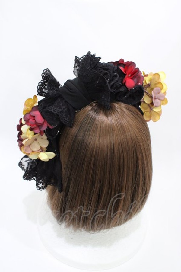 画像2: Hoshibako Works / 繁花集カチューシャ  ブラック H-26-03-22-1001-LO-AC-NS-ZH (2)