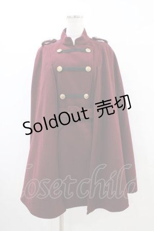 画像: axes femme / ナポレオンマント風コート M ワイン H-26-03-22-1062-AX-CO-NS-ZH