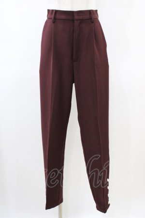 画像: an another angelus / パール釦使いシガレットパンツ 2 Bordeaux H-26-03-22-1008-CA-PA-NS-ZH