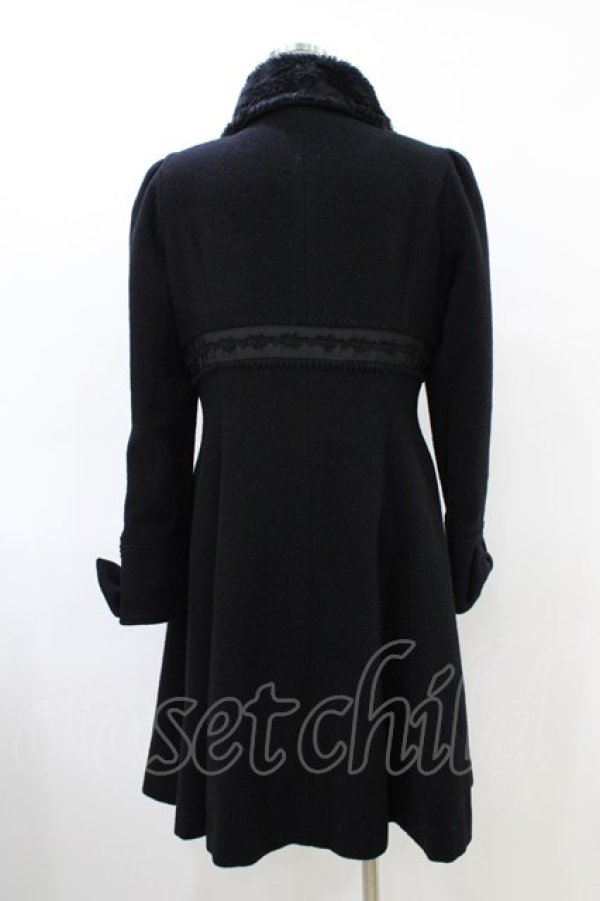 画像2: ALICE and the PIRATES / メルティーファーコート Free ブラック H-26-03-22-1009-PA-CO-NS-ZH (2)