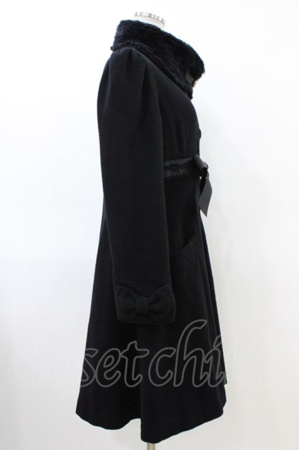 画像3: ALICE and the PIRATES / メルティーファーコート Free ブラック H-26-03-22-1009-PA-CO-NS-ZH (3)