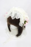 画像1: BABY,THE STARS SHINE BRIGHT / 恋するレースのボンネットヘッドドレス  生成り H-26-03-22-1002-BA-AC-NS-ZH (1)