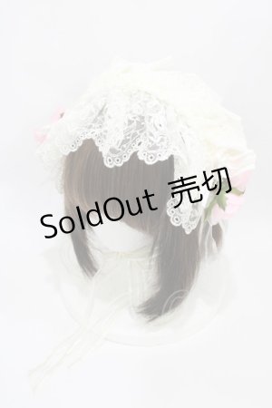 画像: BABY,THE STARS SHINE BRIGHT / 恋するレースのボンネットヘッドドレス  生成り H-26-03-22-1002-BA-AC-NS-ZH
