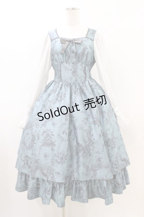 画像1: Victorian maiden / Wunder gardenビスチェドレス Free ピーコック H-26-03-22-1012-CL-OP-NS-ZH (1)