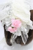 画像3: BABY,THE STARS SHINE BRIGHT / 恋するレースのボンネットヘッドドレス  生成り H-26-03-22-1002-BA-AC-NS-ZH (3)