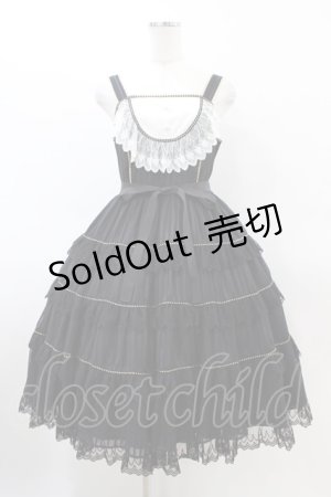 画像: Angelic Pretty / Nostalgic Ladyジャンパースカート Free ブラック H-26-03-22-1015-AP-OP-NS-ZH