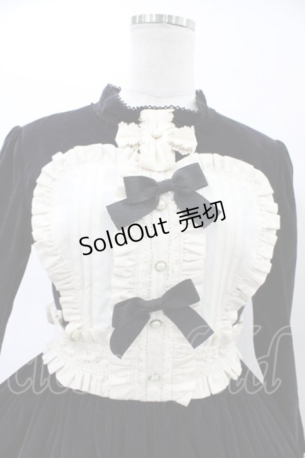 画像3: Vierge Vampur / クラウンエプロンワンピース Free ブラック H-26-03-22-1017-LO-OP-NS-ZH (3)