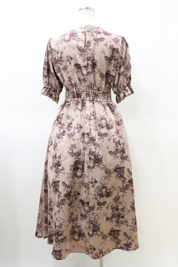 画像2: m petit by misako / AM*トワルドジュイワンピース S ピンク H-26-03-22-1024-LO-OP-NS-ZH (2)