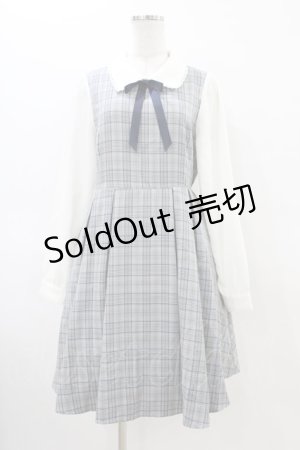 画像: Amavel / チェック切替ワンピース Free グレー H-26-03-22-1026-CA-OP-NS-ZH