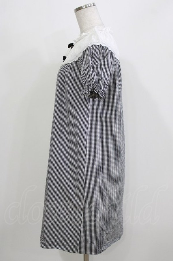 画像2: MILK / シャングリ・ラドレス  ブラックギンガム H-26-03-22-049-ML-OP-KB-ZH (2)