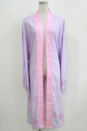 画像: LISTEN FLAVOR / ゴシックローズキモノガウン  ラベンダー H-26-03-22-050-PU-TO-KB-ZH