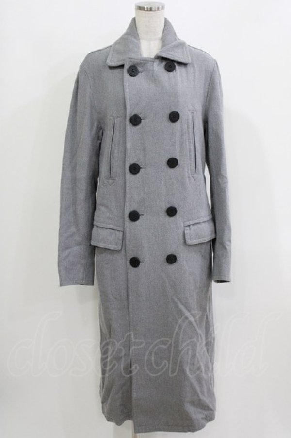 画像1: HYSTERIC GLAMOUR / ウールロングコート M グレー H-26-03-22-054-PU-CO-AK-ZH (1)