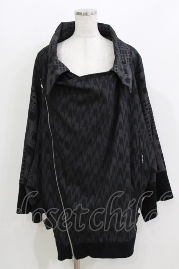 画像1: Sixh / 切替ライダースジャケット  黒 H-26-03-22-056-HN-JA-AK-ZH (1)