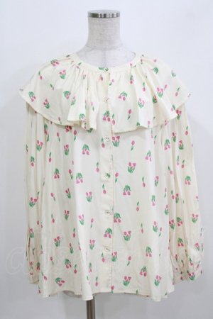 画像: Candy Stripper / CHULIP VOLUME COLLARブラウス F アイボリー H-26-03-22-061-PU-BL-KB-ZH