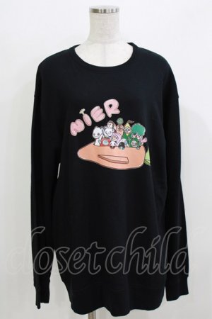 画像: NieR Clothing / プリントSWEAT  2XL 黒 H-26-03-22-062-PU-TO-KB-ZH