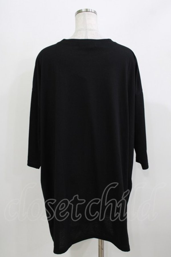 画像3: HELL CAT PUNKS / HORROR NIGHT七分袖ビッグTシャツ F 黒 H-26-03-22-063-PU-TO-KB-ZH (3)