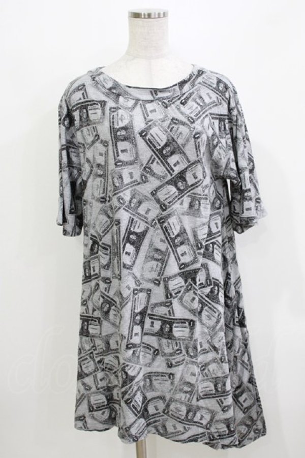 画像1: HYSTERIC GLAMOUR / プリントカットワンピ FREE グレー H-26-03-22-067-PU-OP-AK-ZH (1)