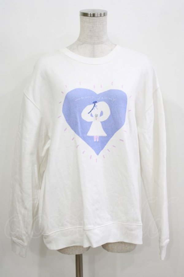 画像1: merry jenny / AKI ISHIBASHI コラボトレーナー  ホワイト H-26-03-22-073-LO-TO-KB-ZH (1)