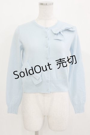 画像: MILK / ローブ・ド・リボンカーデ  サックス H-26-03-22-075-ML-TO-KB-ZH