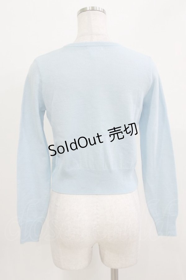 画像2: MILK / ローブ・ド・リボンカーデ  サックス H-26-03-22-075-ML-TO-KB-ZH (2)